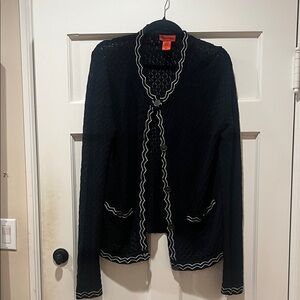 Missoni for Target Black Blazer with White Accents